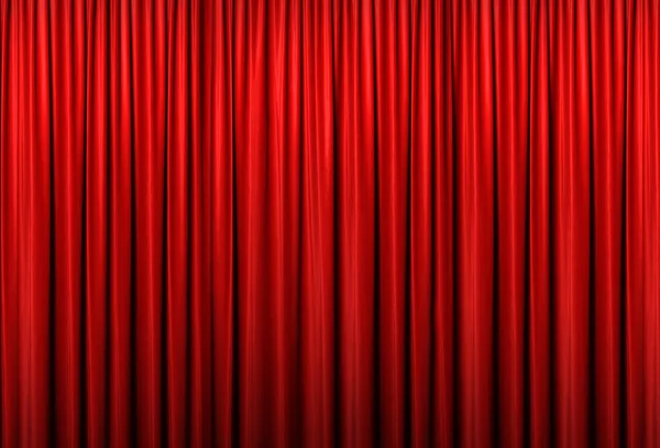 Red Curtain Stage Illustration — Stock Photo, Image