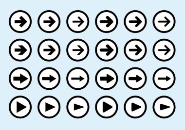 ok simgeleri siyah beyaz, vektör illüstrasyonuName