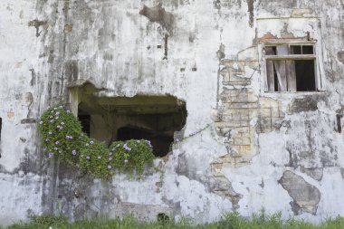 Eski beton arka plan materyali