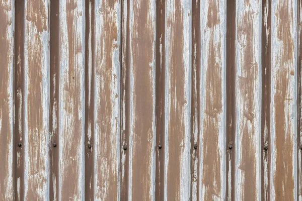 Hintergrundbild Von Braunen Spundwandprofilen Auf Einem Alten Schuppen Vollbildmodus — Stockfoto