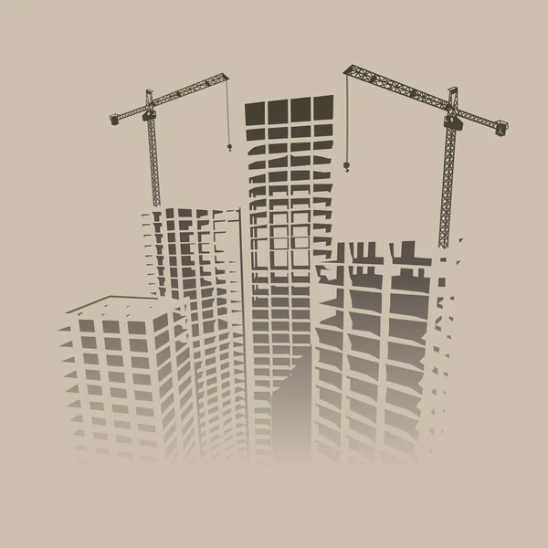 Stilisierte Vektorillustration Zum Thema Konstruktion — Stockvektor