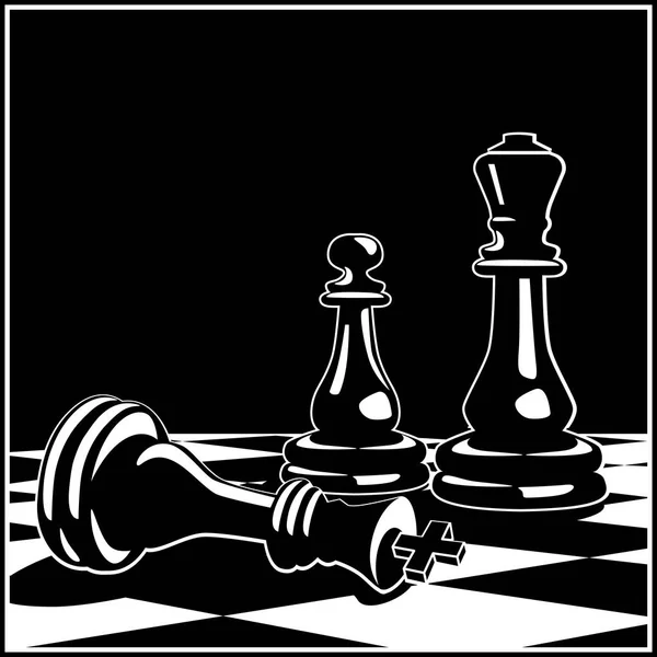 Stylized Vector Illustration Theme Chess Intellectual Games Conceptual Illustrations Development — Stock Vector