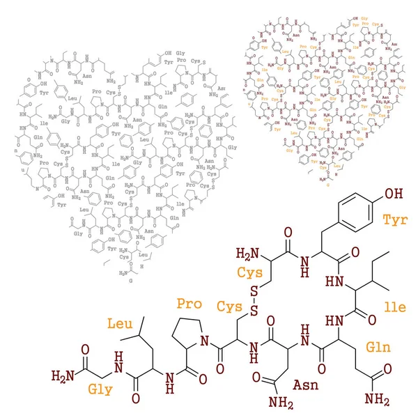 Química del amor — Vector de stock