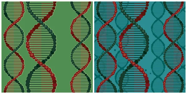 Ilustrações de dupla hélice de DNA — Vetor de Stock
