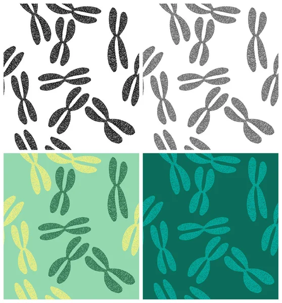 Chromosomes patterns — Stock Vector