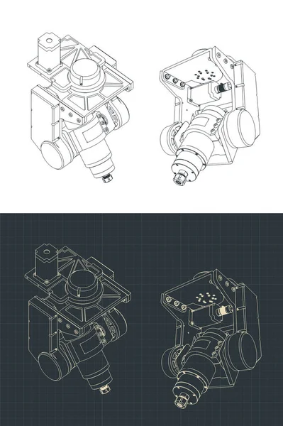 Стилізована Векторна Ілюстрація Чпу Малюнки Голови Машини Млингу — стоковий вектор