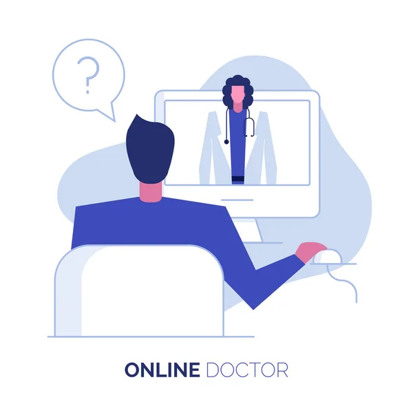 Ilustração médico on-line 2 — Vetor de Stock