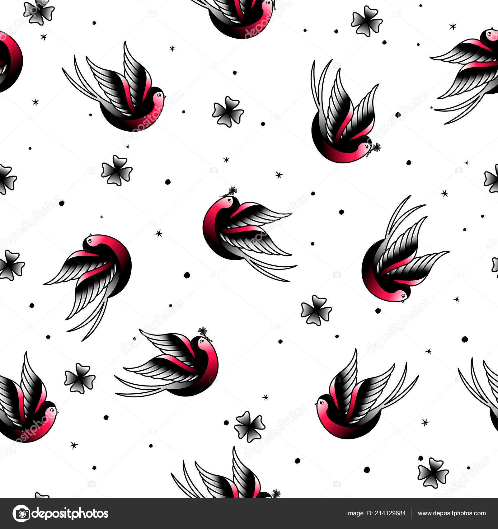 Motif De Tatouage Old School 3 Image Vectorielle Stacyt