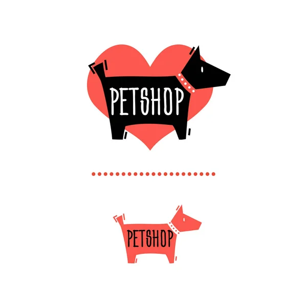 Pet shop sign 2 — Stock Vector