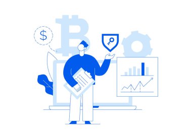Vektör bitcoin yatırım modern
