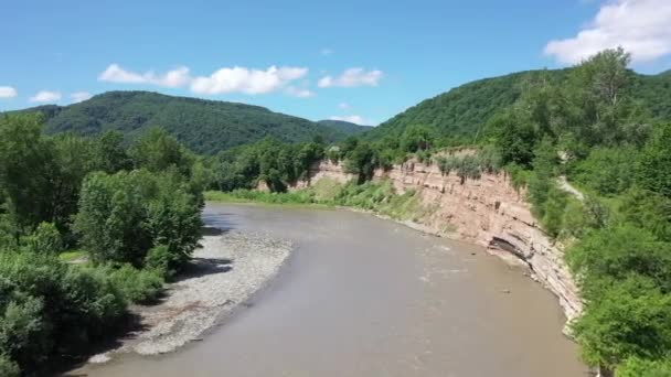 Zachodni Kaukaz Kamennomostky Wsi Belaya Rzeki Lecie — Wideo stockowe