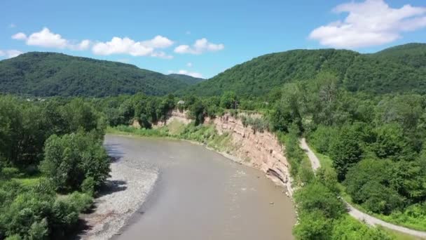 Caucaso Occidentale Kamennomostky Villaggio Fiume Belaya Estate — Video Stock