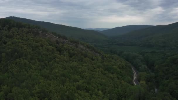 Westelijke Kaukasus Berglandschappen Rotsen Van Planchensky Het Dorp Planchensky — Stockvideo