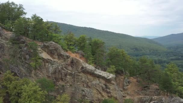 Westelijke Kaukasus Berglandschappen Rotsen Van Planchensky Het Dorp Planchensky — Stockvideo