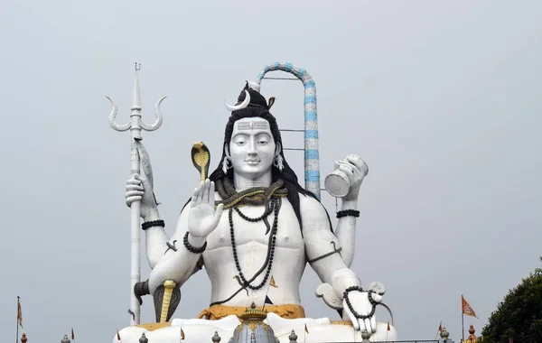Lorde Shiva Monumento Feito Mármore — Fotografia de Stock