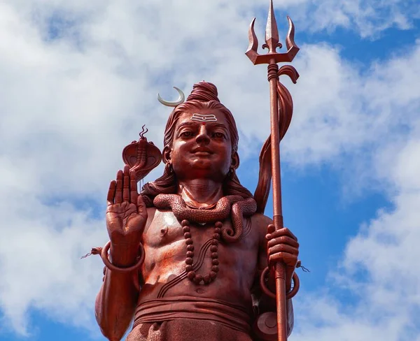 Господин Шива Памятник Мрамора Известен Бог Разрушения — стоковое фото