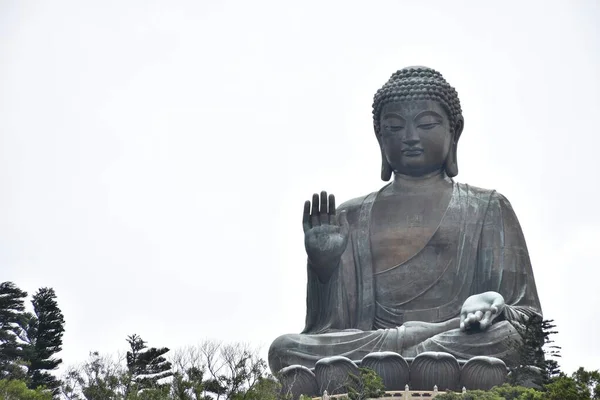 Lord Buddha Márványból Készült Emlékmű — Stock Fotó