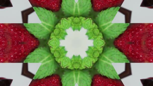 Abstrakter Hintergrund Kaleidoskop Bewegungsschleife Hintergrund — Stockvideo