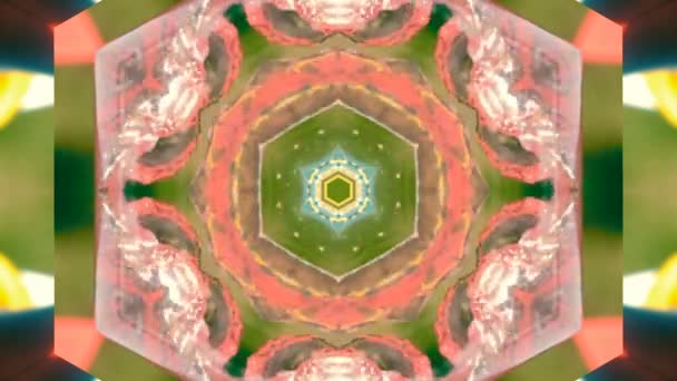 Abstract Background Kaleidoscope Motion Loop Background — Stock Video