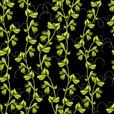 Mocrogreen ile suluboya kusursuz desen. 