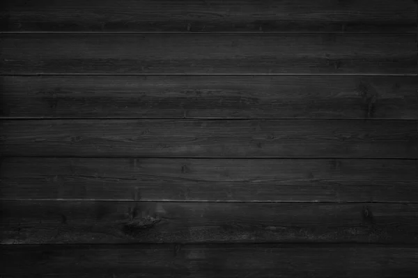 Schwarze Horizontale Planken Textur Aus Holz — Stockfoto
