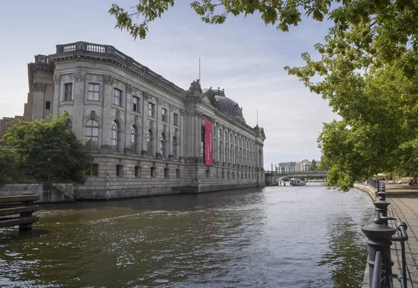 Bode Museum on the Museum Island in the river spree  Berlin against a blue sky, famous landmark in the central Mitte district in the capital city of Germany