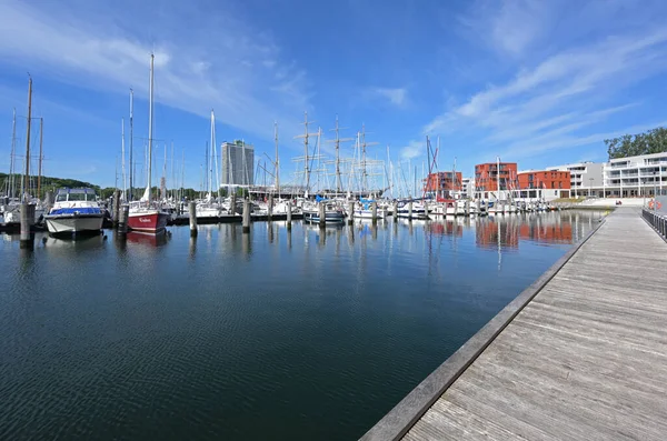 Travemuende Germania Maggio 2020 Marina Del Mar Baltico Con Barche — Foto Stock