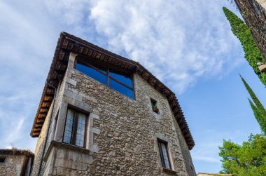 eski şehir Gerona antik taş ev