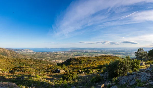 Panoramik görünüm Costa Brava,İspanya,Cataloni