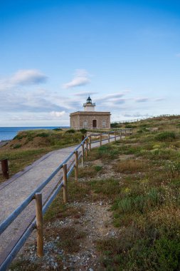 Lighthouse Punta Sarnella, Port de la Selva, Costa Brava, Catalonya, İspanya, Avrupa