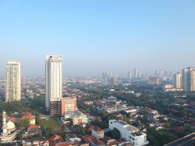 Güney Jakarta 'nın Şehir Bölgesi Sabah Görüşü