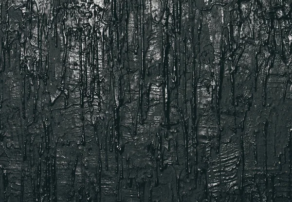 Wand Mit Schwarzer Fließender Farbe Kunsthintergrund — Stockfoto