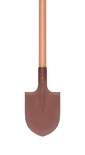 Wooden Shovel Isolated White Background — Stock Photo, Image