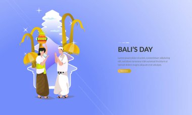 Tebrik kartı konsepti için Bali temalı bayramlar