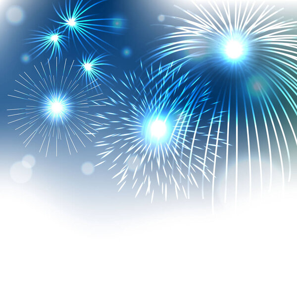 Fireworks background 0. Vector illustration. 3