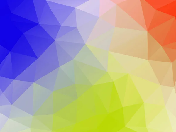 Abstraktes Polygon Tricolor Vektorillustration — Stockvektor