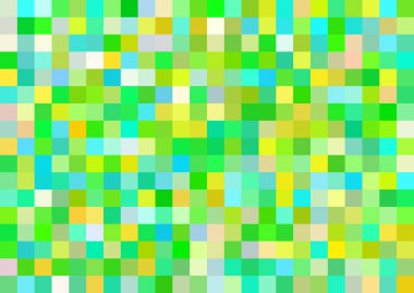 Mozaik kare yeşili. vektör illüstrasyonu. 