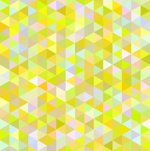 Mosaic Triangle Yellow Vector Illustration — Stock Vector