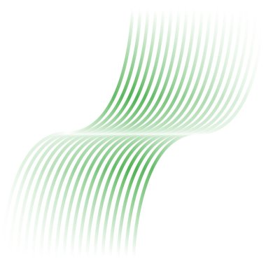Soyut çizgi yeşil beyaz arka plan. vektör illüstrasyonu. 