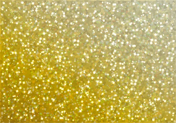 Sprankelend Glitter Goud Vectorillustratie — Stockvector