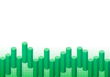 Üç boyutlu arka plan yeşili. vektör illüstrasyonu.