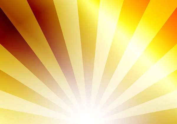 Radiale Sonneneruption Hintergrund Gold Vektorillustration — Stockvektor