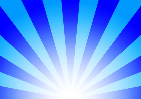 Radial Sunburst Background Blue Vector Illustration — Stock Vector