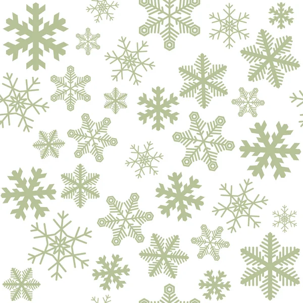 Schneeflockenmuster Hintergrund Vektorillustration — Stockvektor