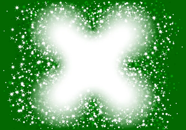 Glitter Vlam Groen Vectorillustratie — Stockvector