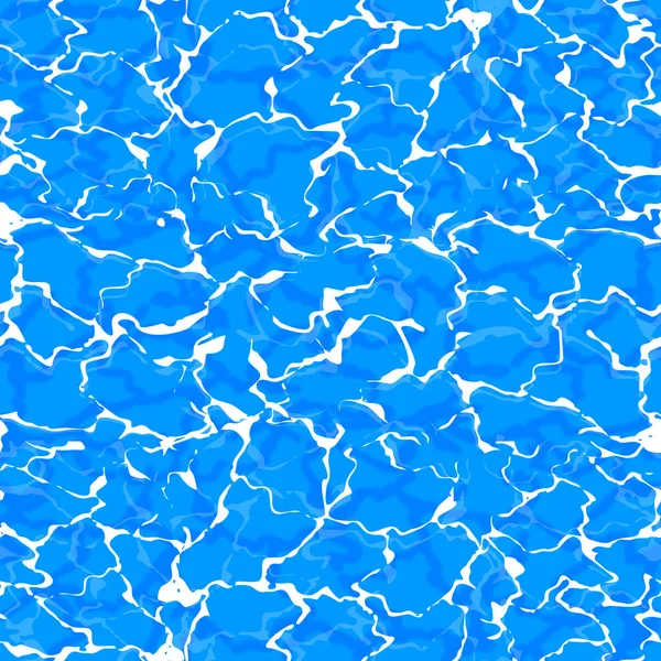 Superfície Água Azul Brilhante Ondulações Ondas Padrão Sem Costura Ilustração — Vetor de Stock