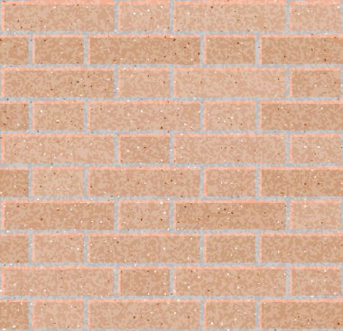 Tuğla duvar pürüzsüz desen. Tuğla işçiliğinin tekrarı. Vektör illüstrasyonu.