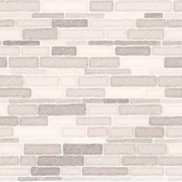 Kamienny Mur Płynne Ceglane Tło Ściany Białe Cegły Ilustracja Wektora — Wektor stockowy