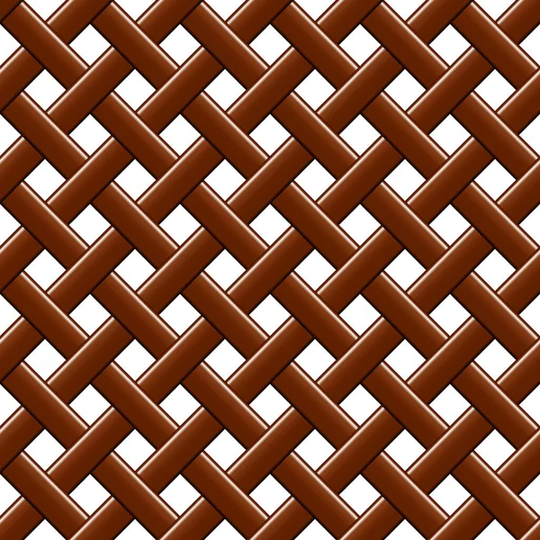 Bamboe Weven Naadloze Weven Mand Patroon Textuur Achtergrond Vectorillustratie — Stockvector