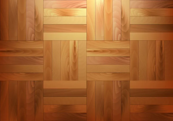 木製パネル 寄木細工の板の質感の背景 ベクターイラスト — ストックベクタ